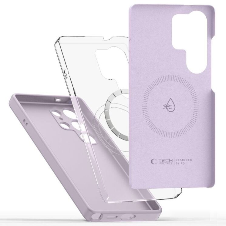 Защитный чехол Tech-Protect Liquid Silicone MagSafe для Samsung Galaxy S25 Ultra (S938) 5906302322473 - Mauve: фото 2 из 4