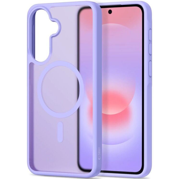Защитный чехол Tech-Protect Magmat MagSafe для Samsung Galaxy A37 (A376) / A36 (A366) / A56 (A566) - Matte Lilac: фото 2 из 7