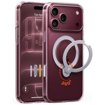 Защитный чехол TORRAS Ostand Q3 Spin (with MagSafe) для Apple iPhone 18 Pro Max - Transparent: фото 1 из 9
