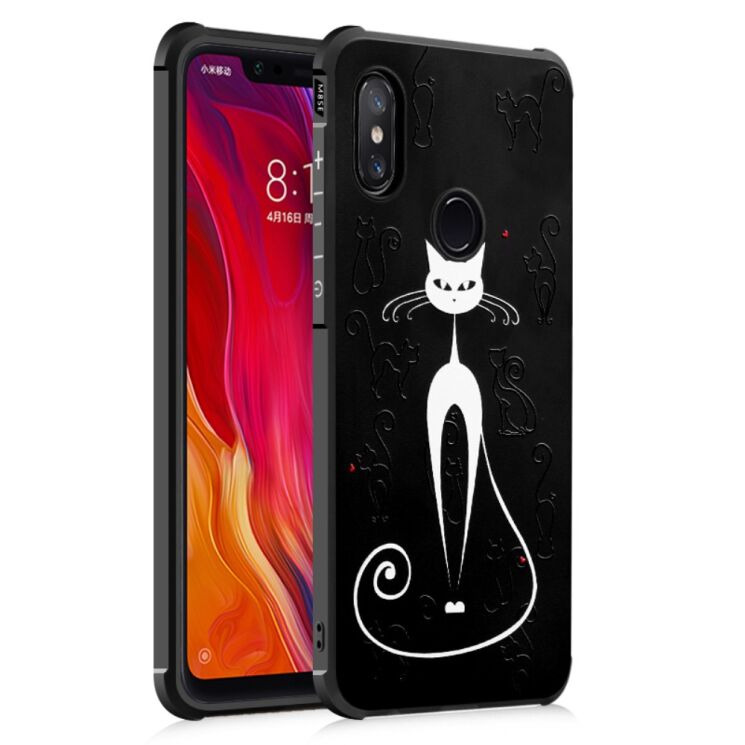 Защитный чехол UniCase Black Style для Xiaomi Mi 8 SE (Special Edition) - Elegant Cat: фото 1 из 10