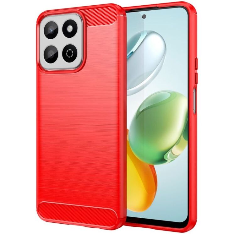 Защитный чехол UniCase Carbon для Honor 200 Smart - Red: фото 1 из 8