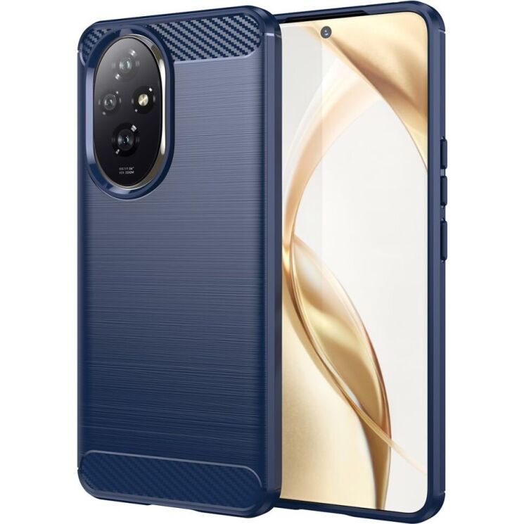 Захисний чохол UniCase Carbon для Honor 200 - Blue: фото 1 з 8