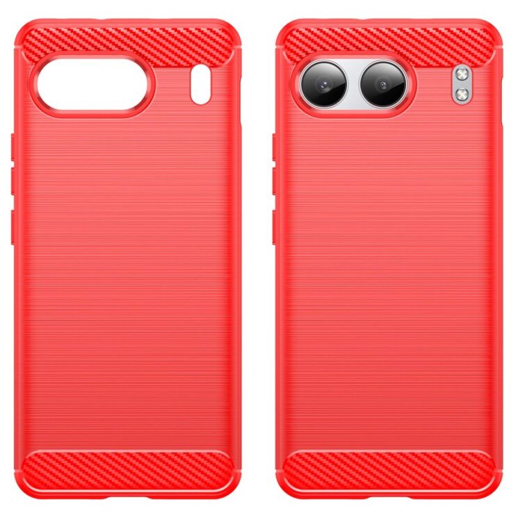 Защитный чехол UniCase Carbon для OnePlus Nord 4 - Red: фото 2 из 8