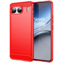 Защитный чехол UniCase Carbon для OnePlus Nord 4 - Red: фото 1 из 8