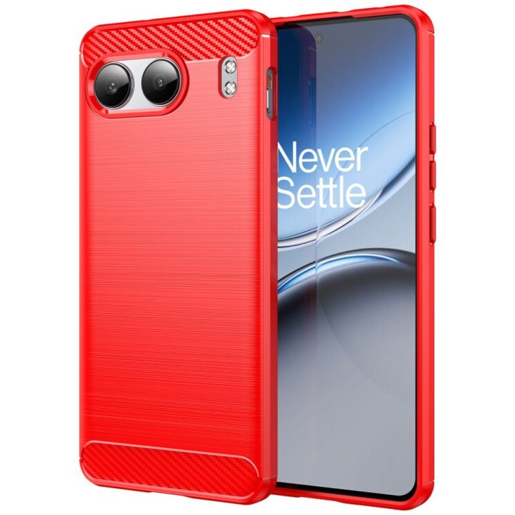 Защитный чехол UniCase Carbon для OnePlus Nord 4 - Red: фото 1 из 8