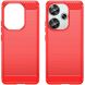 Защитный чехол UniCase Carbon для Xiaomi Poco F6 - Red (355007R). Фото 2 из 11
