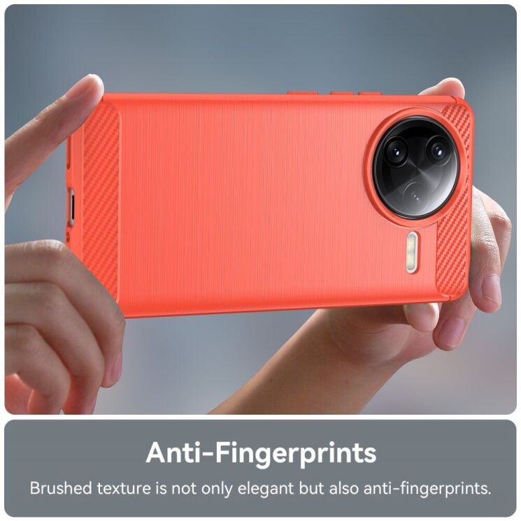 Защитный чехол UniCase Carbon для Xiaomi Poco F7 Ultra - Red: фото 6 из 8