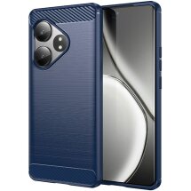 Защитный чехол UniCase Carbon для Realme GT Neo 6 SE / GT 6T / GT 6 - Blue: фото 1 из 10