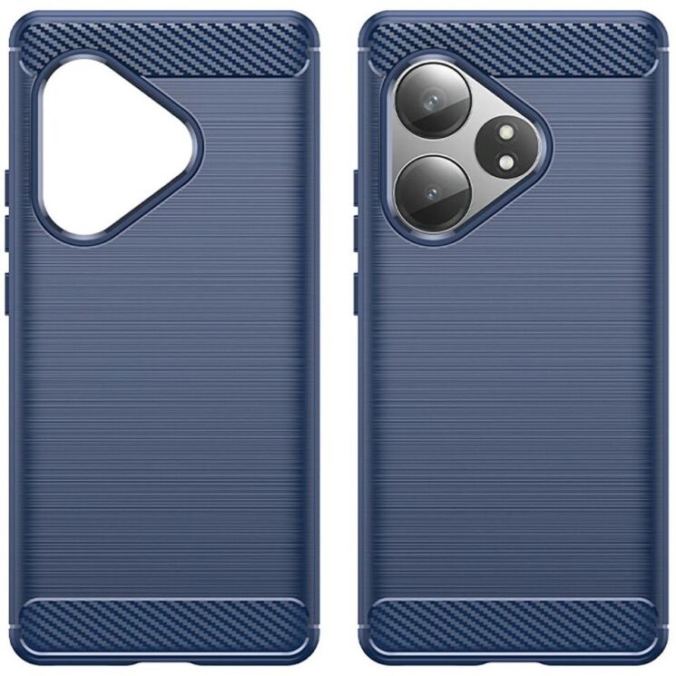 Защитный чехол UniCase Carbon для Realme GT Neo 6 SE / GT 6T / GT 6 - Blue: фото 2 из 10