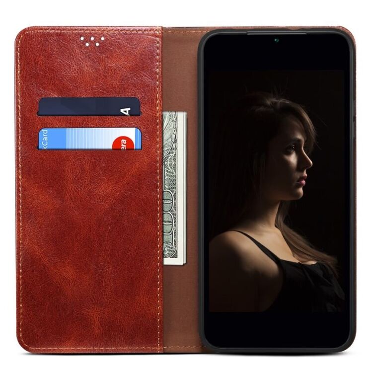 Защитный чехол UniCase Leather Wallet для Google Pixel 9 / 9 Pro - Brown: фото 2 из 7
