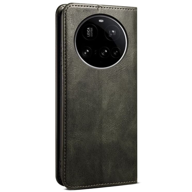Защитный чехол UniCase Leather Wallet для Xiaomi 15 Ultra - Green: фото 7 из 7