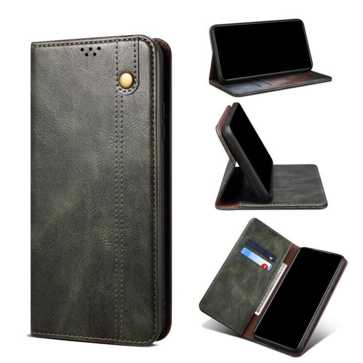 Защитный чехол UniCase Leather Wallet для Xiaomi Redmi 10 / 10 (2022) / 10 Prime - Green: фото 1 из 10