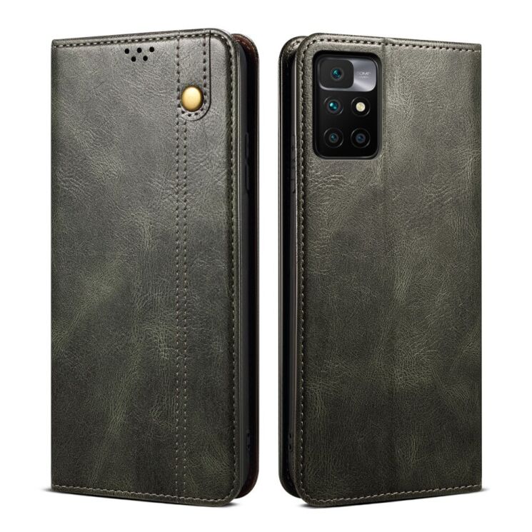 Защитный чехол UniCase Leather Wallet для Xiaomi Redmi 10 / 10 (2022) / 10 Prime - Green: фото 2 из 10