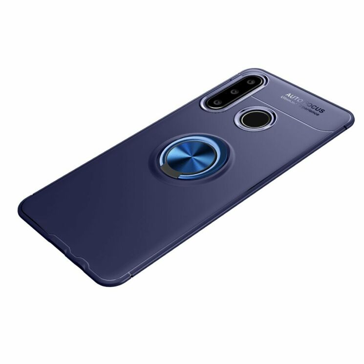 Захисний чохол UniCase Magnetic Ring для Huawei P30 Lite - Blue: фото 2 з 9