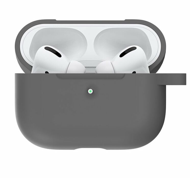 Защитный чехол UniCase Simple Stylish для Apple AirPods Pro - Grey: фото 3 из 7