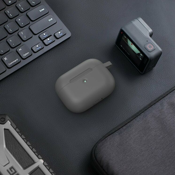 Защитный чехол UniCase Simple Stylish для Apple AirPods Pro - Grey: фото 6 из 7