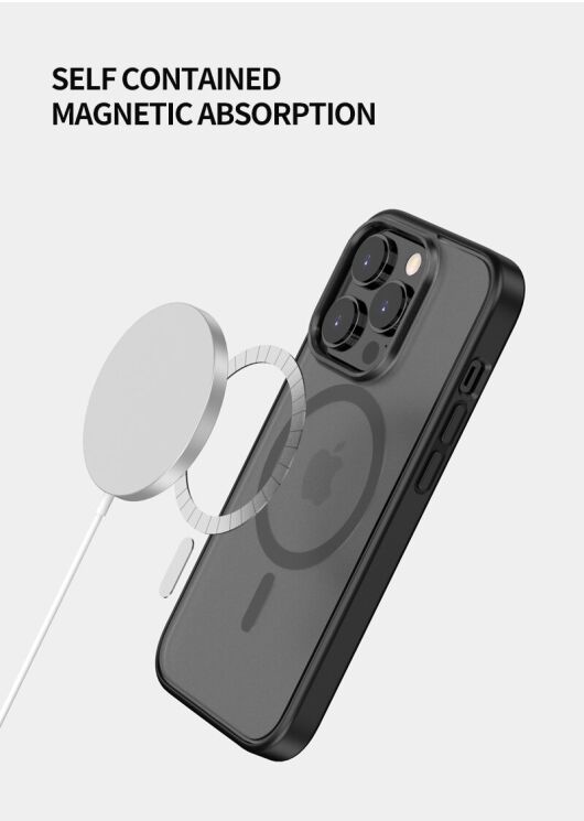 Защитный чехол UniCase Spectre Series для Apple iPhone 15 Pro Max - Black: фото 4 из 8