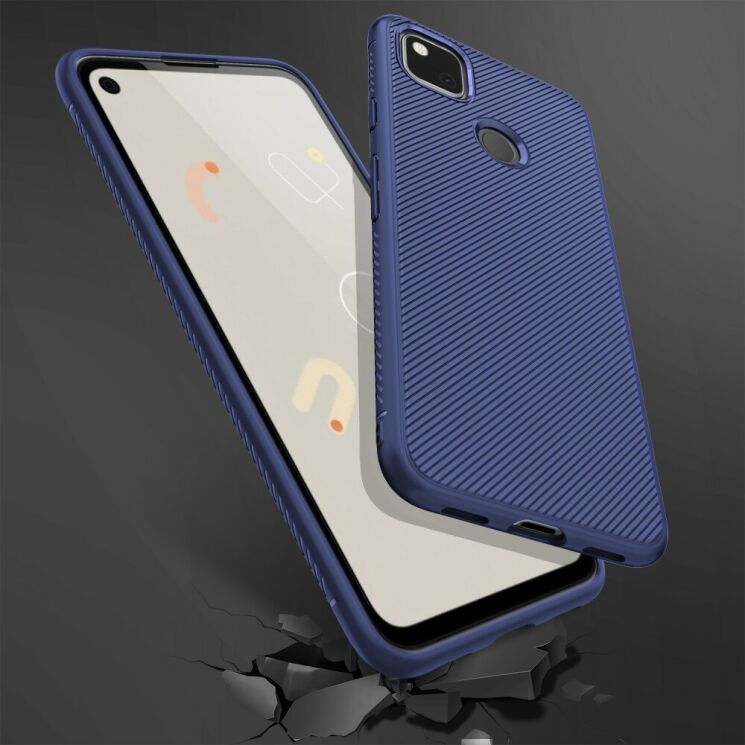 Защитный чехол UniCase Twill Soft для Google Pixel 4A - Blue: фото 7 из 8