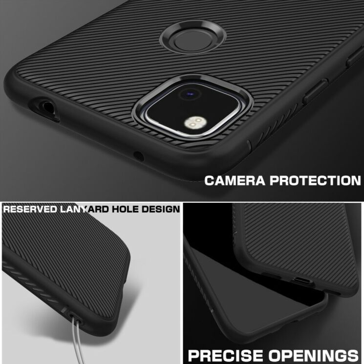 Защитный чехол UniCase Twill Soft для Google Pixel 4A - Blue: фото 5 из 8