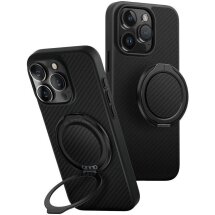 Защитный чехол UNIQ Keva Air + GripFit для Apple iPhone 16 Pro - Carbon Black: фото 1 из 7
