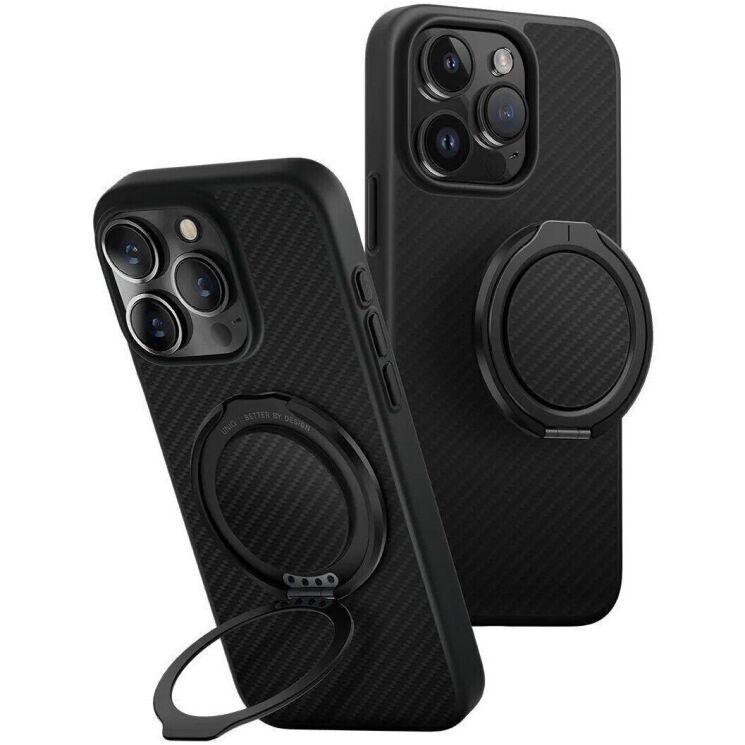 Защитный чехол UNIQ Keva Air + GripFit для Apple iPhone 16 Pro - Carbon Black: фото 1 из 7