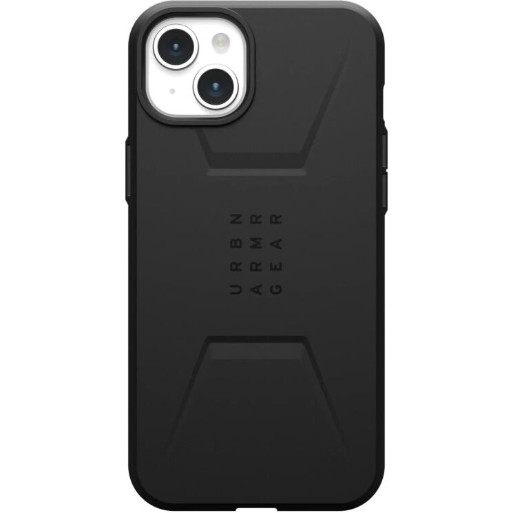 Защитный чехол URBAN ARMOR GEAR (UAG) Civilian MagSafe для Apple iPhone 15 Plus - Black: фото 1 из 10