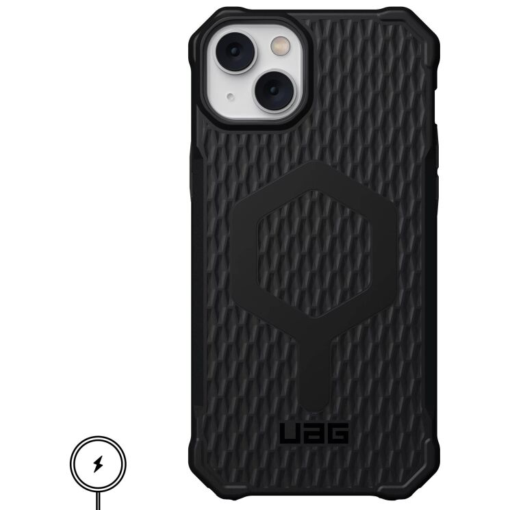 Защитный чехол URBAN ARMOR GEAR (UAG) Essential Armor MagSafe для iPhone 14 Plus (114090114040) - Black: фото 9 из 9