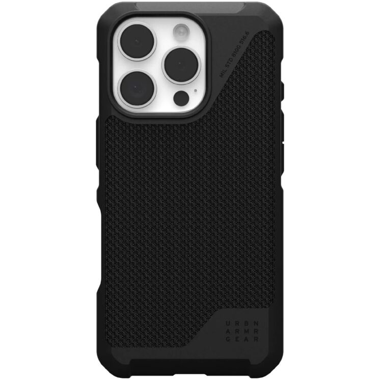 Захисний чохол URBAN ARMOR GEAR (UAG) Metropolis LT MagSafe для Apple iPhone 16 Pro - Kevlar Black: фото 1 з 13