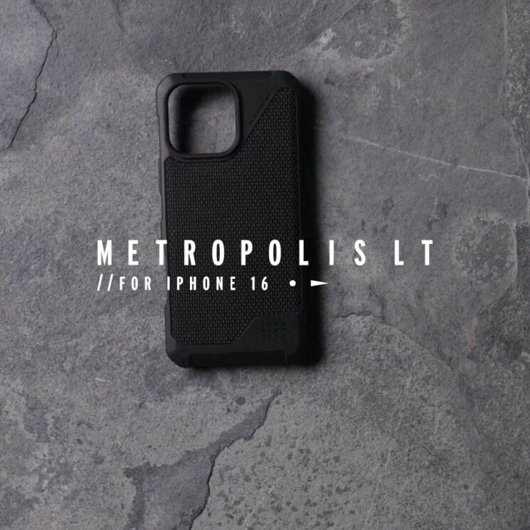Защитный чехол URBAN ARMOR GEAR (UAG) Metropolis LT MagSafe для Apple iPhone 16 Pro - Kevlar Olive: фото 5 из 11