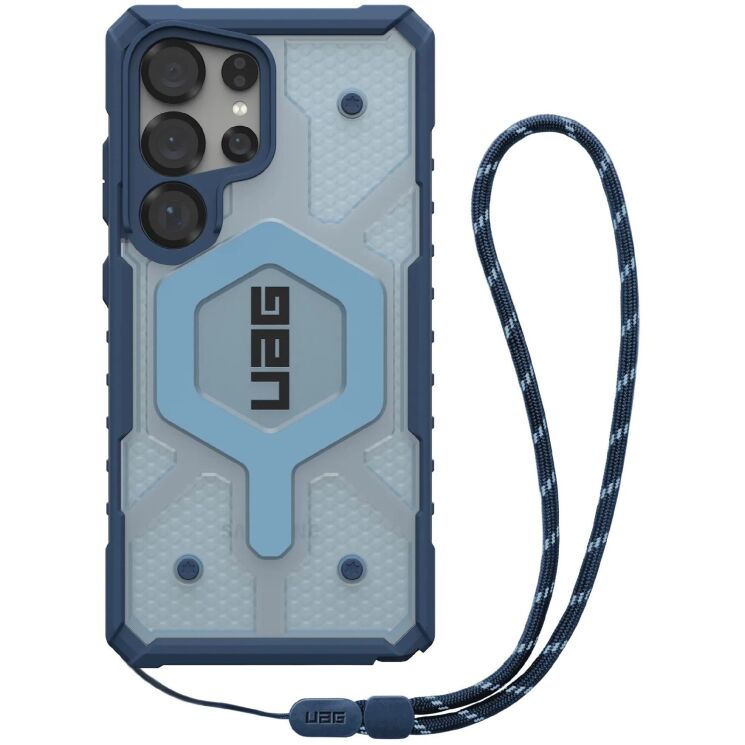 Захисний чохол URBAN ARMOR GEAR (UAG) Pathfinder Clear MagSafe для Samsung Galaxy S25 Ultra (S938) 2144831BV03 - Blues Lanyard: фото 1 з 8