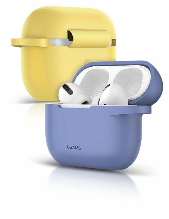 Захисний чохол USAMS US-BH568 Protective Cover для Apple AirPods Pro - Yellow: фото 5 з 11