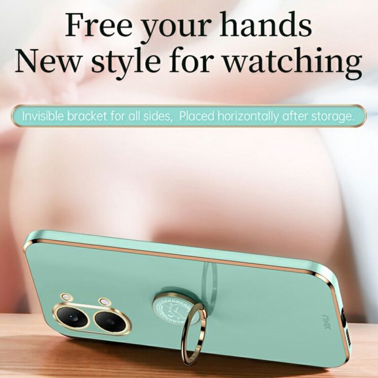 Защитный чехол XINLI Porcelain Ring для Xiaomi Poco X8 Pro Max - Cyan: фото 2 из 6