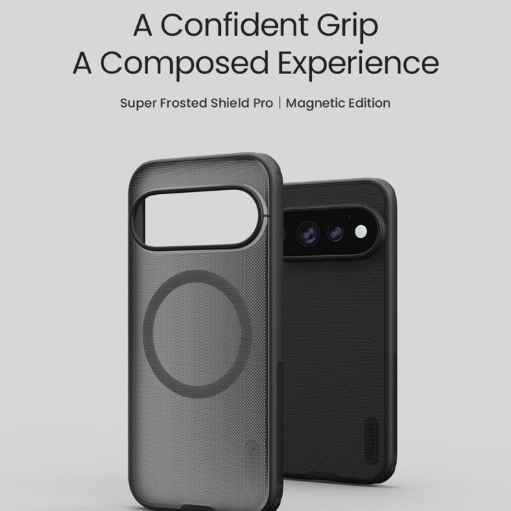Захисний (PC+TPU) чохол NILLKIN Frosted Shield Pro Magnetic для Google Pixel 11 Pro - Black: фото 7 з 13