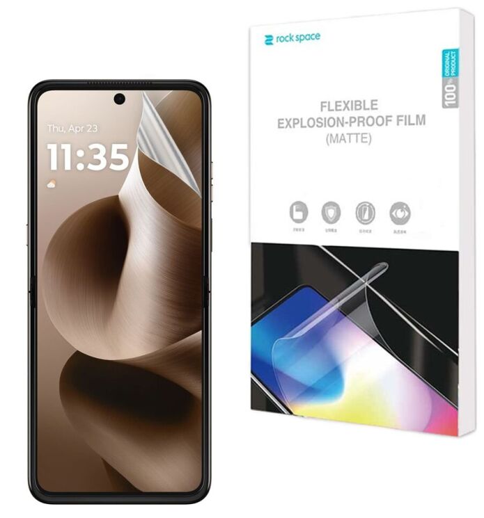 Антиблікова плівка на екран RockSpace Explosion-Proof Matte для Motorola Razr 60 Ultra: фото 1 з 8
