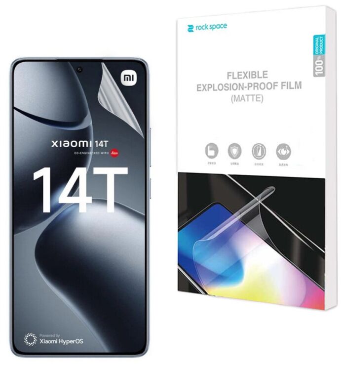 Антиблікова плівка на екран RockSpace Matte для Xiaomi 14T / 14T Pro: фото 1 з 8