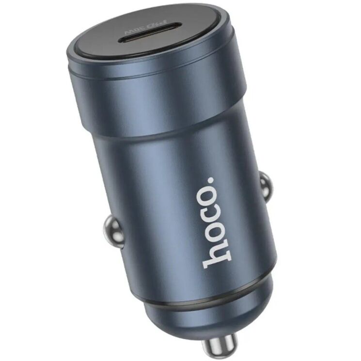 Автомобильное зарядное устройство Hoco Z57 Glorious PD30W - Metal Gray: фото 2 из 7
