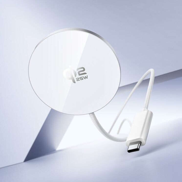 Бездротовий зарядний пристрій Hoco CW63 Pro QI2 (25W) - White: фото 5 з 8