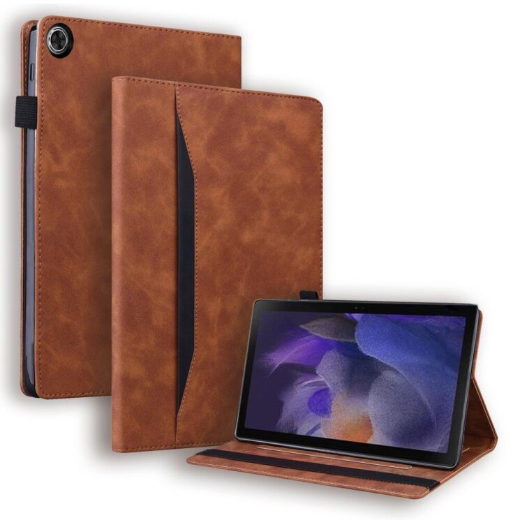 Чехол Deexe Business Style для Samsung Galaxy Tab A9 Plus (X210/216) - Brown: фото 1 из 8