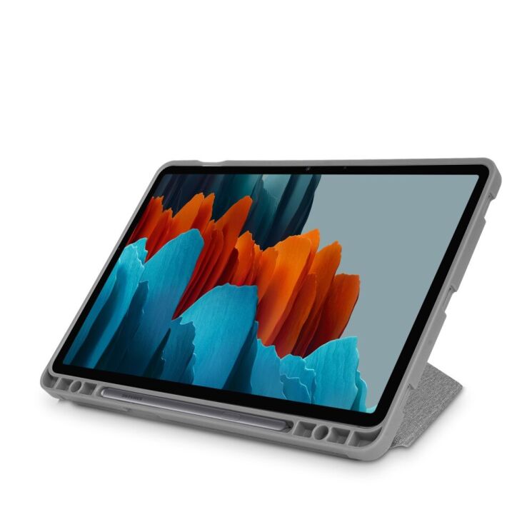 Чехол Deexe Origami Case для Samsung Galaxy Tab S7 FE (T730/T736) / Tab S7 Plus (T970/975) / Tab S8 Plus - Grey: фото 6 из 12