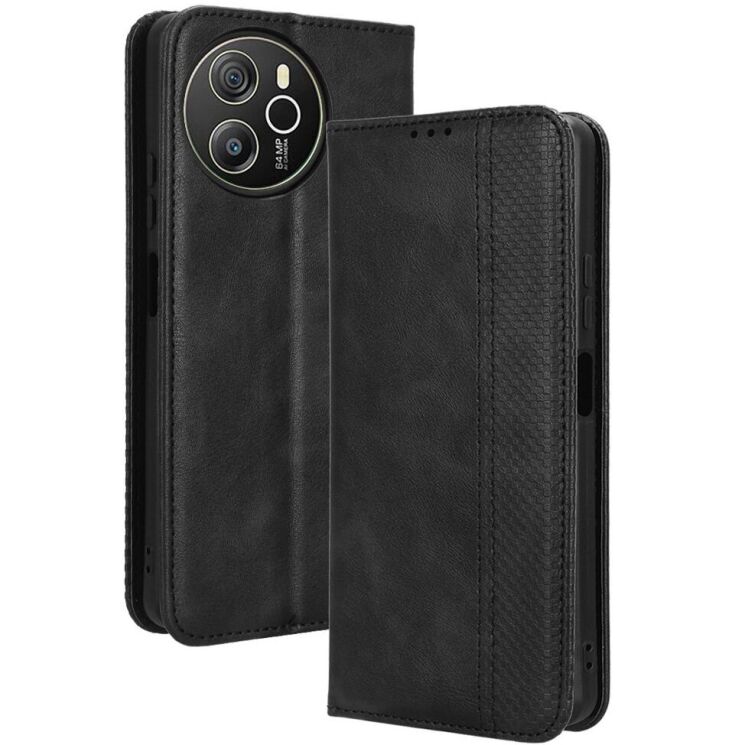 Чохол Deexe Retro Style для Blackview Shark 8 / Oscal Tiger 12 - Black: фото 1 з 7