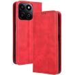 Чехол Deexe Retro Style для Honor 200 Smart - Red (366908R)