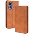 Чехол Deexe Retro Style для Infinix Hot 11s (X6812) - Brown (302316Z)