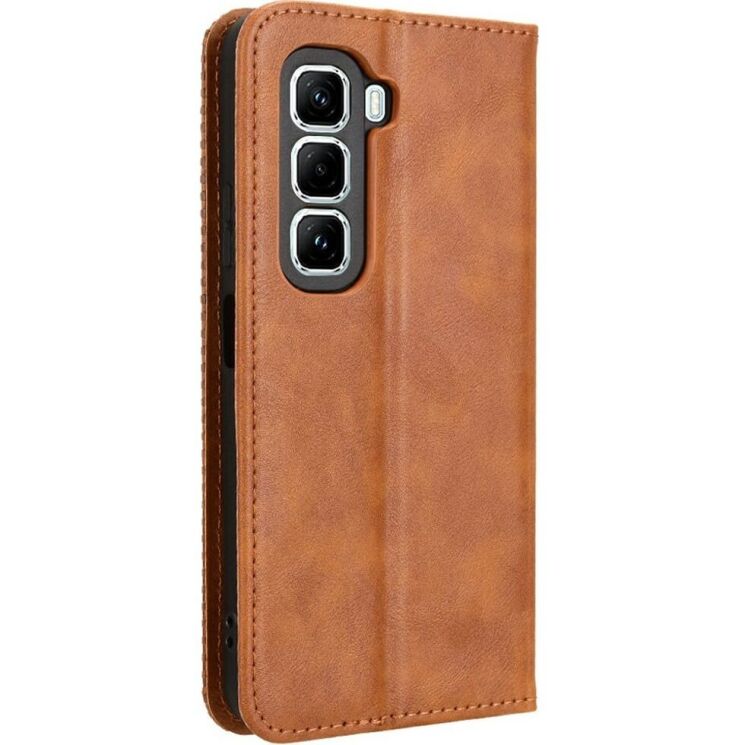 Чехол Deexe Retro Style для Infinix Hot 50 Pro - Brown: фото 6 из 7