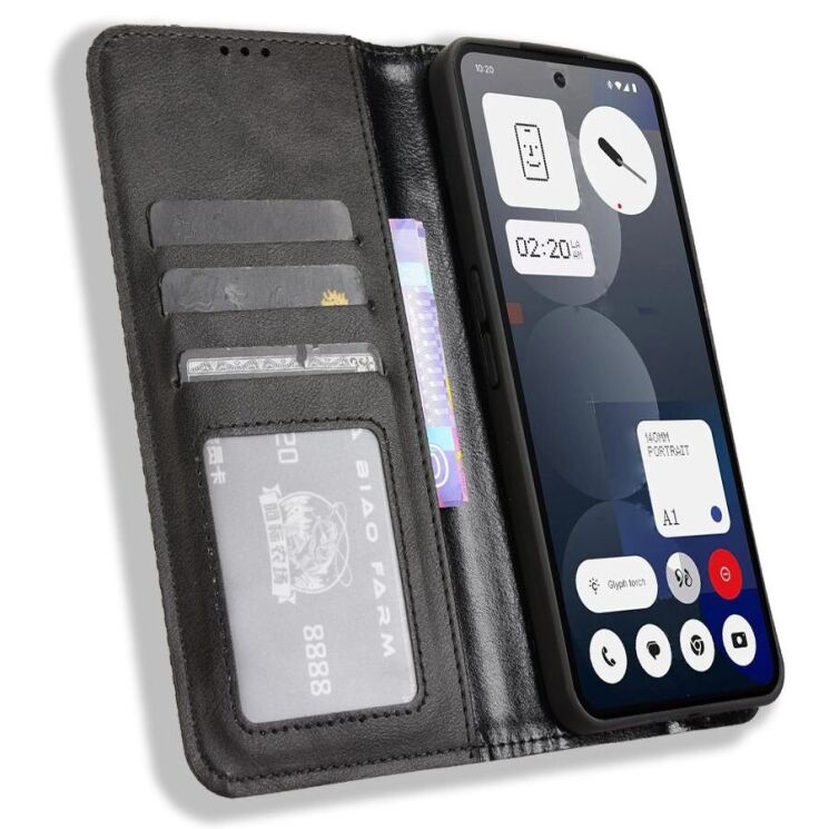 Чохол Deexe Retro Style для Nothing Phone (3a) Pro - Black: фото 3 з 18