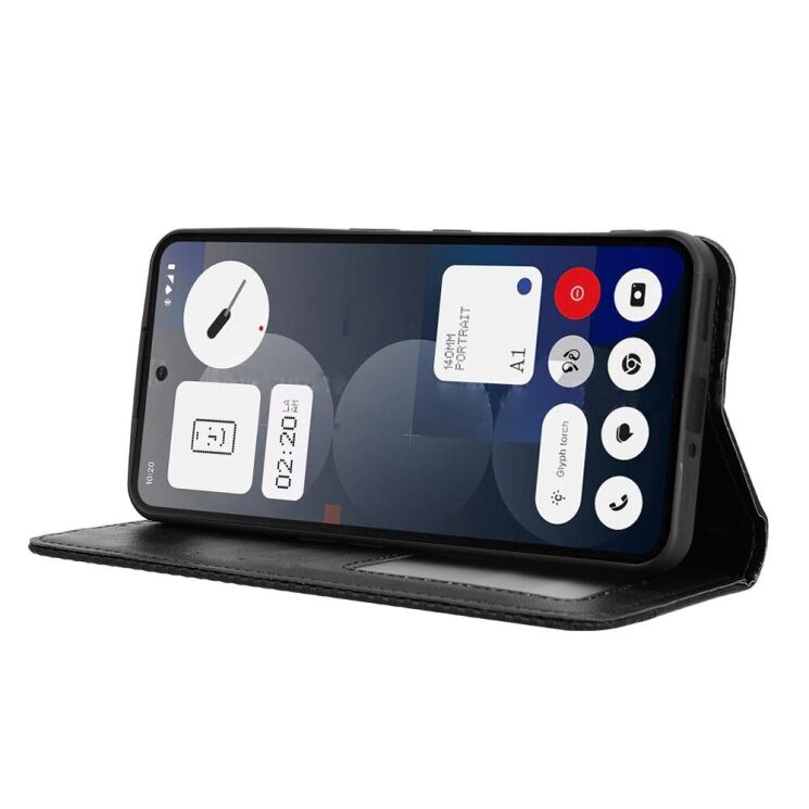 Чохол Deexe Retro Style для Nothing Phone (3a) Pro - Black: фото 5 з 18