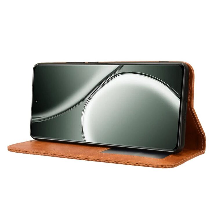 Чехол Deexe Retro Style для Realme GT Neo 6 SE / GT 6T - Brown: фото 3 из 7