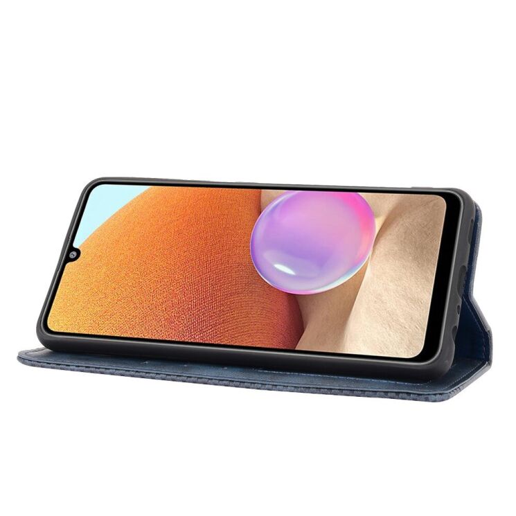 Чехол Deexe Retro Style для Samsung Galaxy A32 (А325) - Blue: фото 9 из 13
