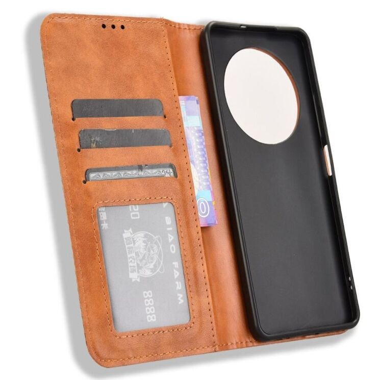 Чехол Deexe Retro Style для TECNO Spark 30 - Brown: фото 4 из 8