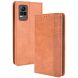 Чехол Deexe Retro Style для VIVO V21e - Brown (281600Z). Фото 1 из 16