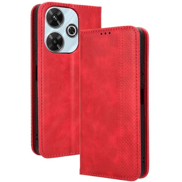 Чехол Deexe Retro Style для Xiaomi Redmi 13 - Red: фото 1 из 7